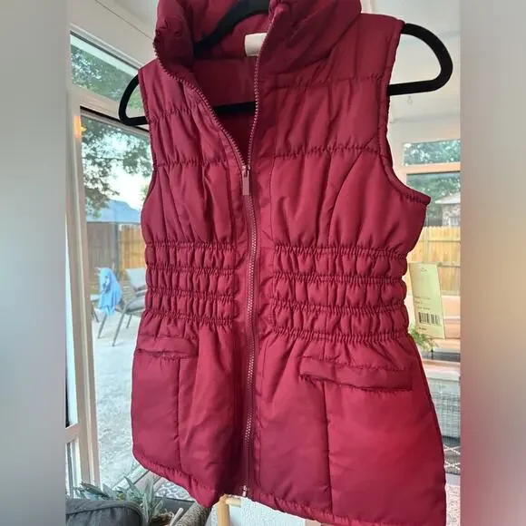 NWT Mountain Lake Wine Puffer Quilted Vest Size Small - Picture 5 of 7
